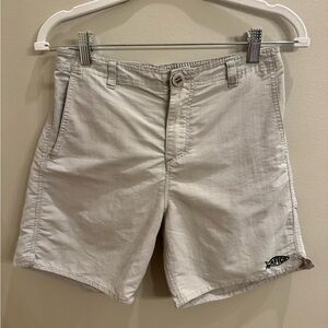 AFTCO Beige Men’s Flat Front Shorts